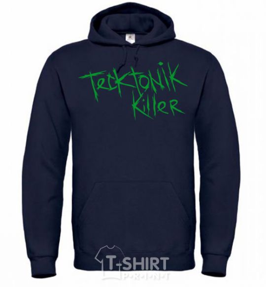 Men`s hoodie TECKTONIK KILLER navy-blue фото