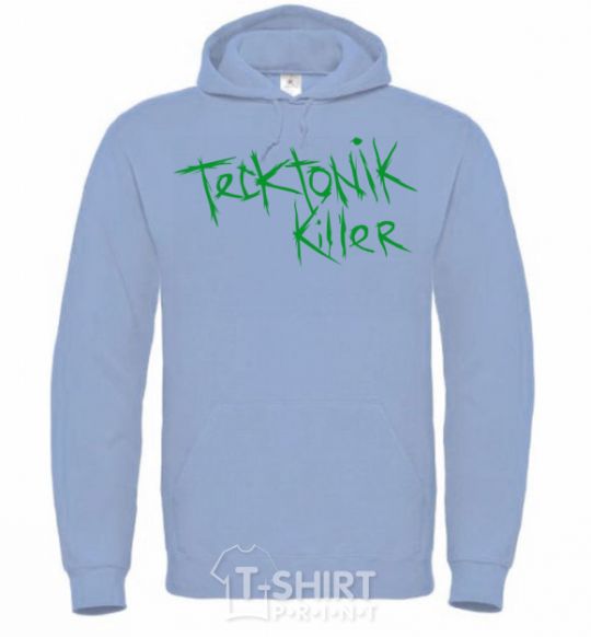 Men`s hoodie TECKTONIK KILLER sky-blue фото