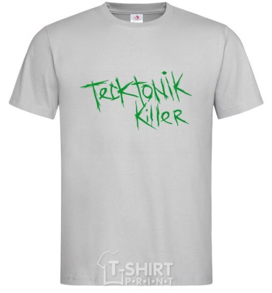 Men's T-Shirt TECKTONIK KILLER grey фото