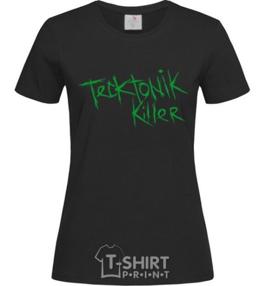 Women's T-shirt TECKTONIK KILLER black фото