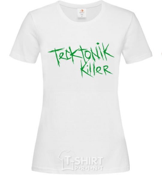 Женская футболка TECKTONIK KILLER Белый фото