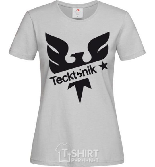 Women's T-shirt TECKTONIK grey фото