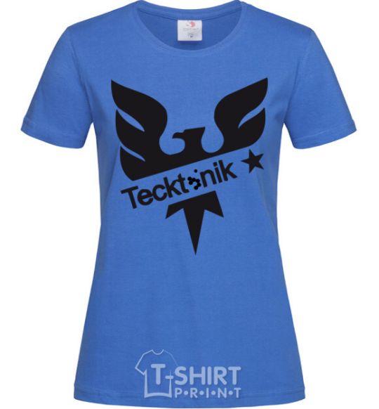 Women's T-shirt TECKTONIK royal-blue фото