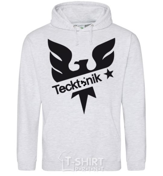 Men`s hoodie TECKTONIK sport-grey фото