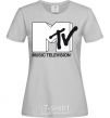 Women's T-shirt MTV grey фото