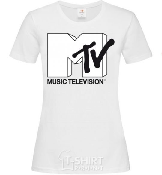 Женская футболка MTV Белый фото