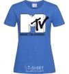 Women's T-shirt MTV royal-blue фото