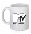 Ceramic mug MTV White фото