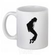 Ceramic mug MICHAEL JACKSON White фото