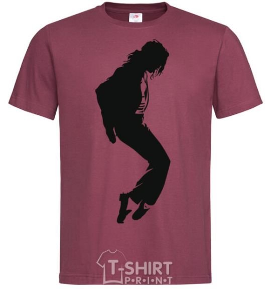 Men's T-Shirt MICHAEL JACKSON burgundy фото
