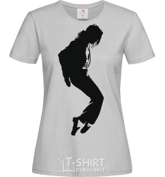 Women's T-shirt MICHAEL JACKSON grey фото