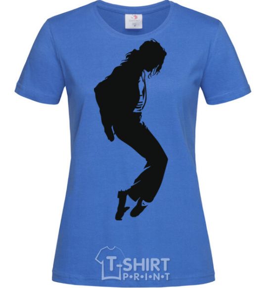 Women's T-shirt MICHAEL JACKSON royal-blue фото