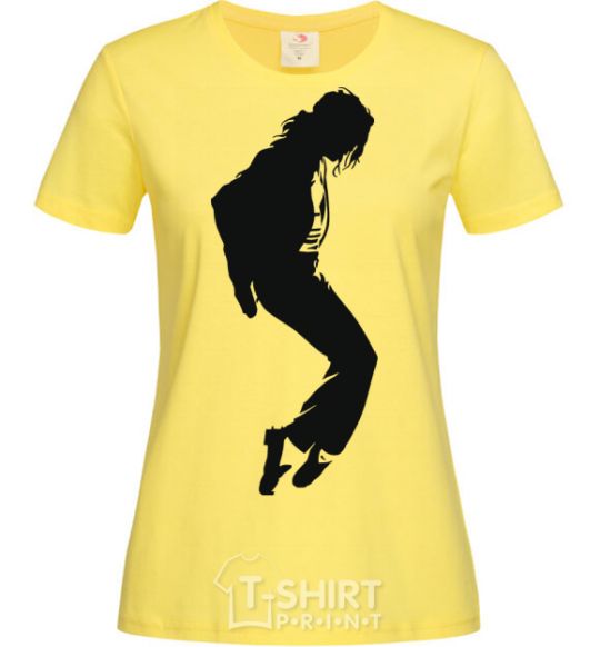 Женская футболка MICHAEL JACKSON Лимонный фото
