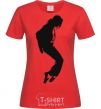 Women's T-shirt MICHAEL JACKSON red фото