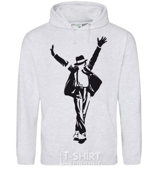 Men`s hoodie MICHAEL JACKSON SHOW sport-grey фото