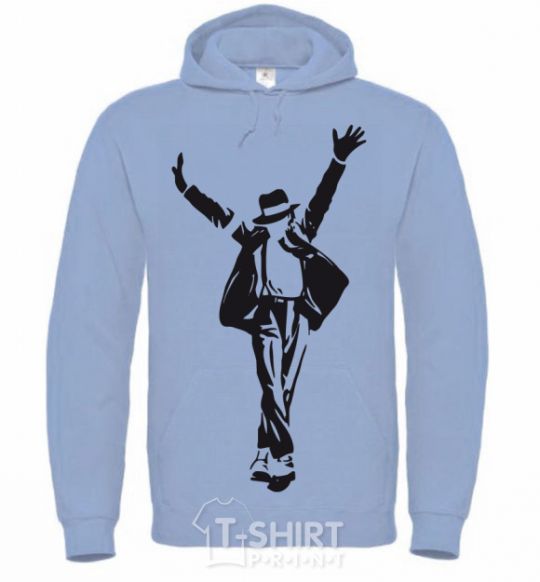 Men`s hoodie MICHAEL JACKSON SHOW sky-blue фото