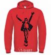 Men`s hoodie MICHAEL JACKSON SHOW bright-red фото