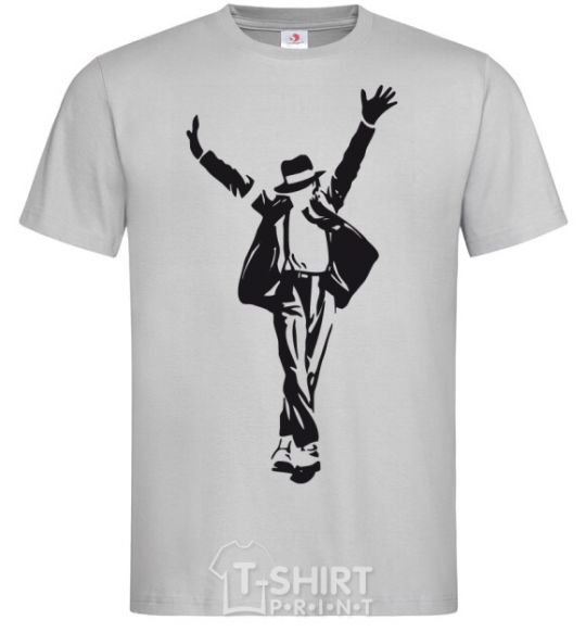 Men's T-Shirt MICHAEL JACKSON SHOW grey фото