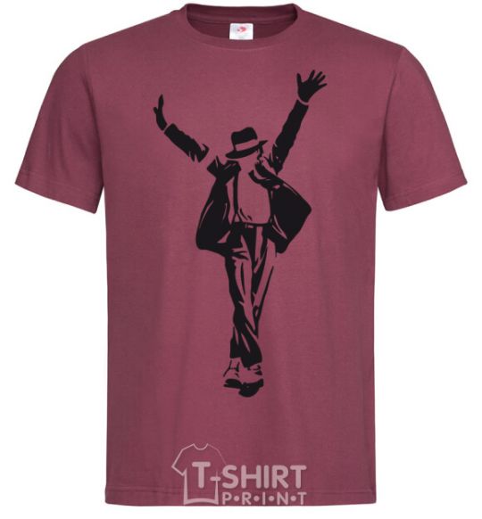 Men's T-Shirt MICHAEL JACKSON SHOW burgundy фото