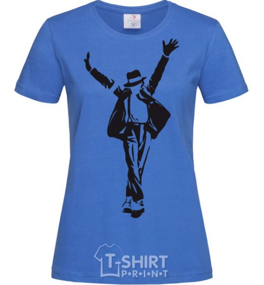 Women's T-shirt MICHAEL JACKSON SHOW royal-blue фото