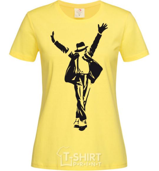 Women's T-shirt MICHAEL JACKSON SHOW cornsilk фото