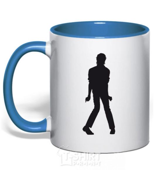 Чашка с цветной ручкой MICHAEL JACKSON DANCING Ярко-синий фото