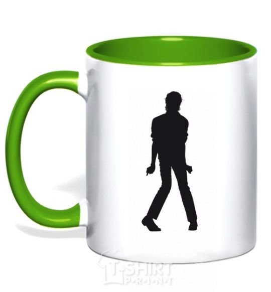 Чашка с цветной ручкой MICHAEL JACKSON DANCING Зеленый фото
