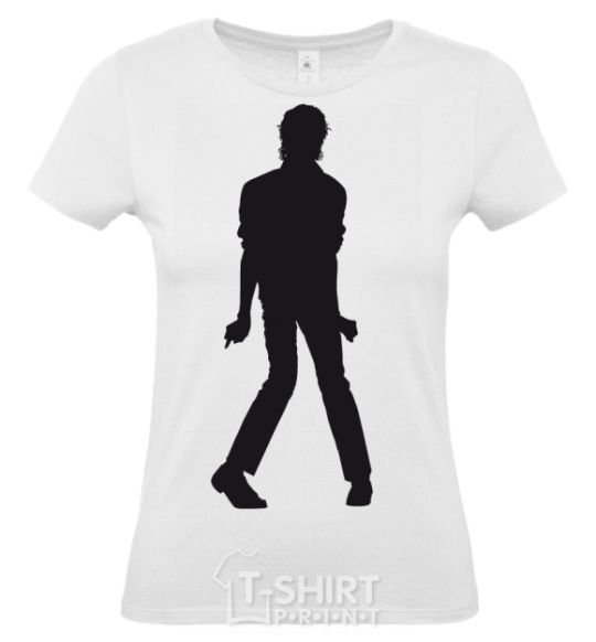 Women's T-shirt MICHAEL JACKSON DANCING White фото