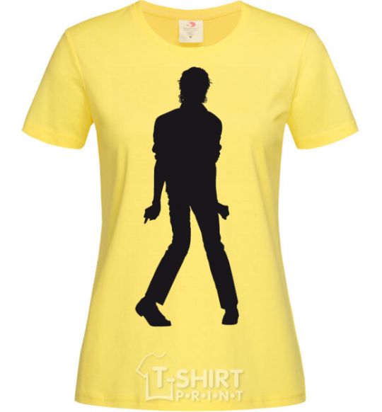 Women's T-shirt MICHAEL JACKSON DANCING cornsilk фото