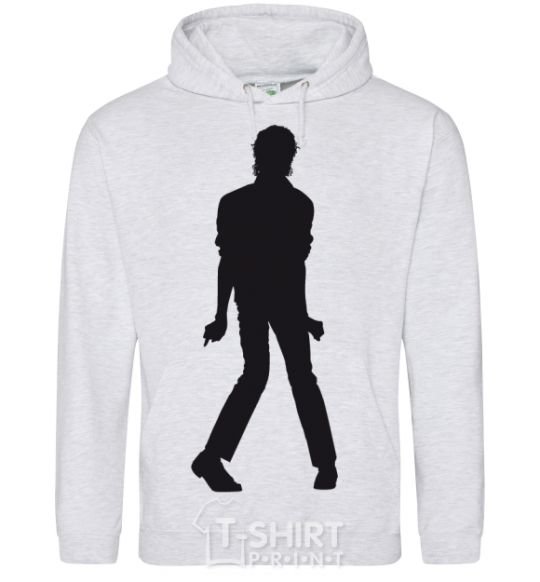 Men`s hoodie MICHAEL JACKSON DANCING sport-grey фото