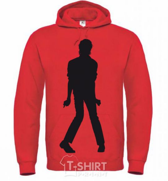 Men`s hoodie MICHAEL JACKSON DANCING bright-red фото