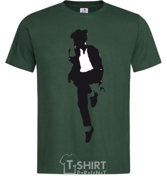 Мужская футболка MICHAEL JACKSON HAT Темно-зеленый фото