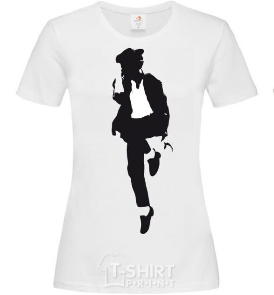 Women's T-shirt MICHAEL JACKSON HAT White фото