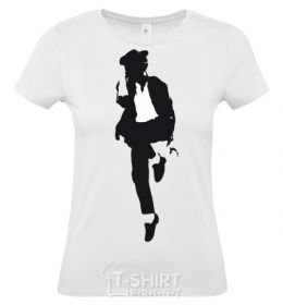 Women's T-shirt MICHAEL JACKSON HAT White фото