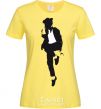 Women's T-shirt MICHAEL JACKSON HAT cornsilk фото