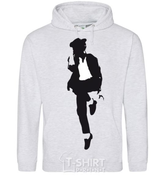 Men`s hoodie MICHAEL JACKSON HAT sport-grey фото