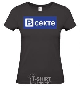 Women's T-shirt ВСЕКТЕ black фото