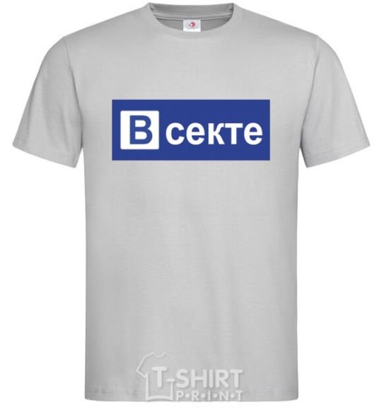 Men's T-Shirt ВСЕКТЕ grey фото