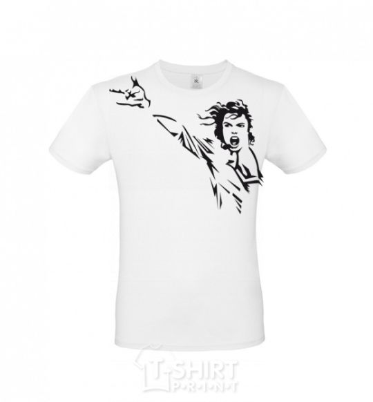 Men's T-Shirt MICHAEL JACKSON SCREAM White фото