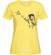 Women's T-shirt MICHAEL JACKSON SCREAM cornsilk фото