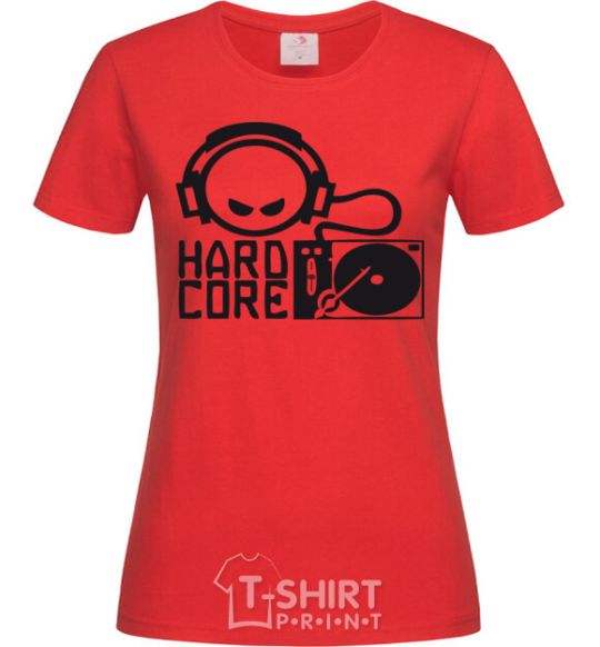 Женская футболка HARD CORE Красный фото