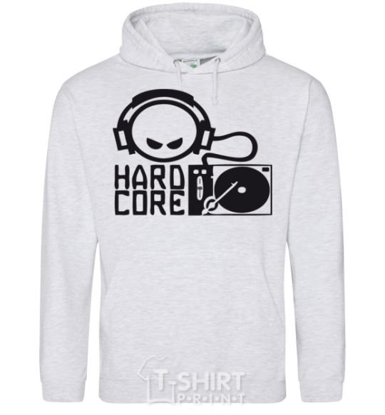 Men`s hoodie HARD CORE sport-grey фото