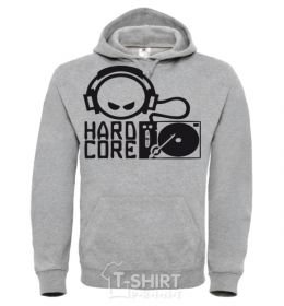 Men`s hoodie HARD CORE sport-grey фото