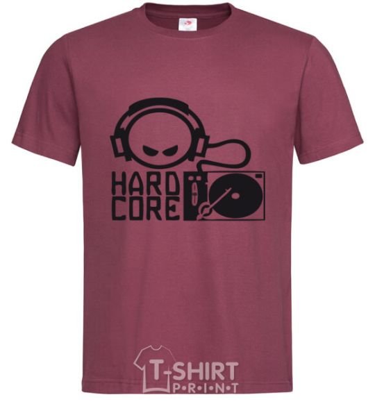 Men's T-Shirt HARD CORE burgundy фото