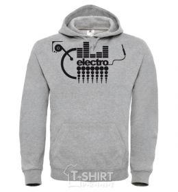 Men`s hoodie ELECTRO sport-grey фото
