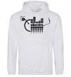 Men`s hoodie ELECTRO sport-grey фото