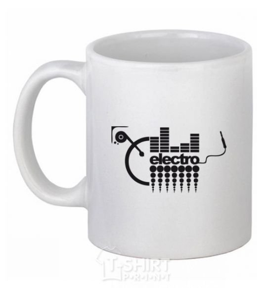 Ceramic mug ELECTRO White фото