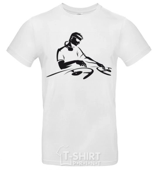 Men's T-Shirt DJ at the console White фото