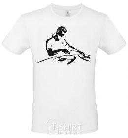 Men's T-Shirt DJ at the console White фото