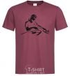 Men's T-Shirt DJ at the console burgundy фото